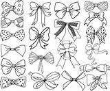 Ribbons sketch template