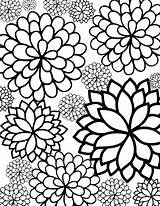 Coloring Pages Size Adults Printable Print Color Getcolorings Flowers sketch template