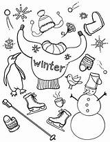 Winter Coloring Christmas Holiday Pages Printables Coloringcafe Color sketch template