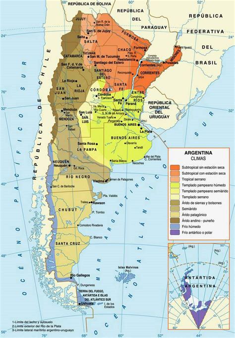 climate map  argentina argentina south america mapsland maps   world