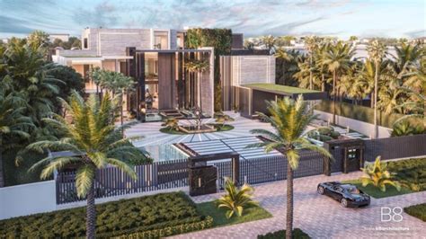 masterfully conceptual design  emirates hills luxury mansion  dubai