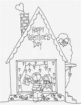 Stamps Valentine Digi Dearie Dolls Digital House Choose Board sketch template