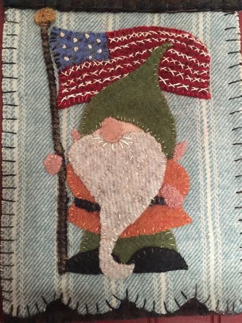 noble gnome wool applique pattern etsy wool applique patterns wool