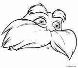 Lorax Coloring Pages Tree Truffula Drawing Mustache Printable Cool2bkids Kids Clipartmag sketch template