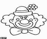 Clown Visit Coloring Crafts sketch template