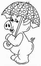 Cochon Colorat Parapluie Purcelusi Animale 159 Animaux Guarda Chuva P19 Desene Planse Colorir Porcusori Porcelets Websincloud Stampare Animales Cochons Plansa sketch template