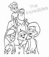 Incredibles Coloring Movie Pages Kids Sheet sketch template