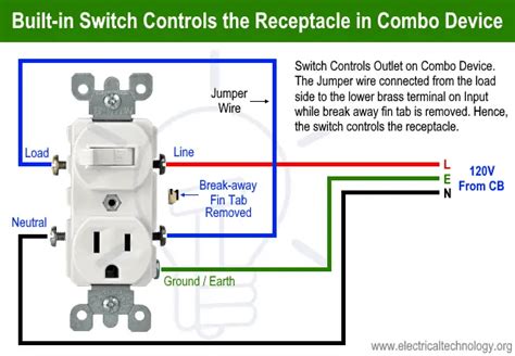 wiring diagram  light switch outlet combo   lee puppie