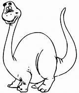 Dinosaur Coloring Pages Kids Cartoon Dinosaurs Line Drawing Cute Toddlers Skeleton Clipart Printable Rex Colorear Para Dinosaurios Colouring Cliparts Preschoolers sketch template