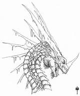 Dragon Coloring Pages Ice Drawing Head Printable Procoloring Scrap Drawings Cool Evil Headed Two Deviantart Realistic Sketch Adult Chinese Adults sketch template