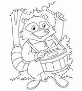 Raccoon Chester Racoon Coloringbay sketch template