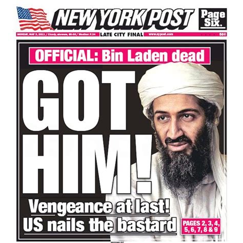 us front pages report the death of osama bin laden telegraph