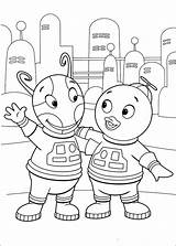 Backyardigans Coloring Pages Kids Book Fun Color Print Coloriage Info Posted Am sketch template