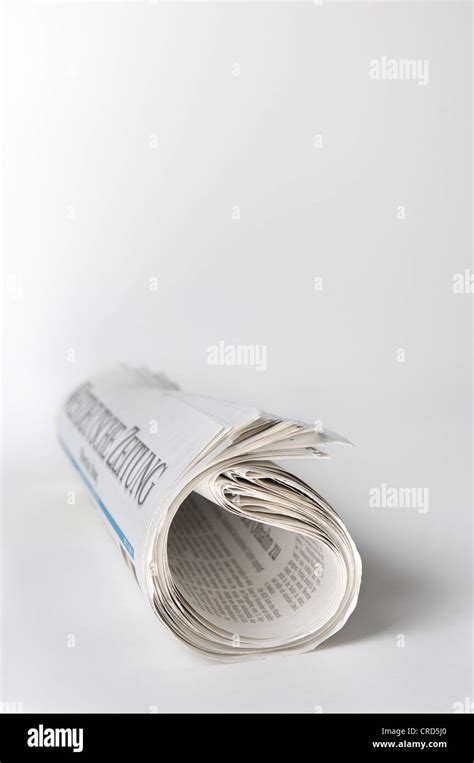 rolled newspaper  res stock photography  images alamy