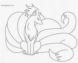 Vulpix Coloring Pages Pokemon Line Seekpng sketch template