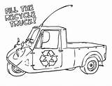 Truck Recycling Coloring sketch template
