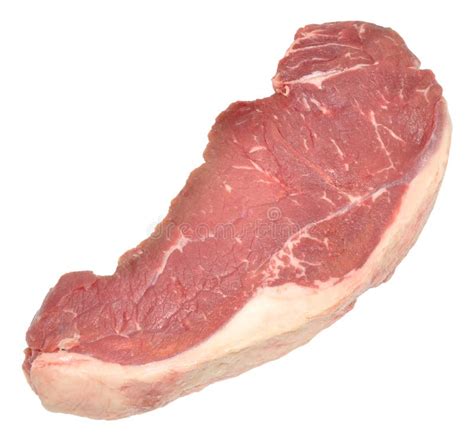 raw sirloin steak stock photo image  isolated food