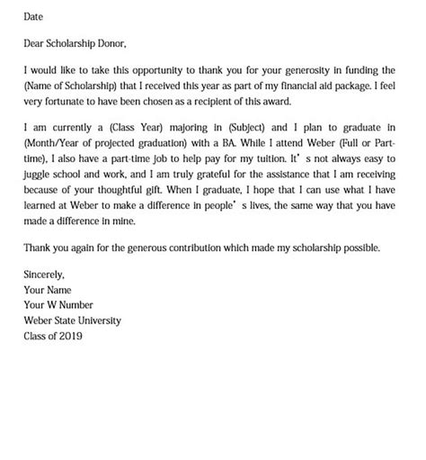 scholarship   letter sample    words mous syusa