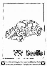 Beetle Vw sketch template