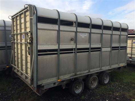 secondhand trailers ifor williams trailers ifor williams dp ft tri axle livestock