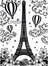 Eiffel Getcolorings Getdrawings sketch template
