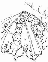 Onix Coloring Pages Pokemon Getdrawings sketch template