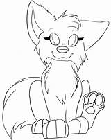 Wolf Chibi Coloring Pages Lineart Furry Deviantart Template Line Paws Color Female Sketch Getcolorings Printable sketch template