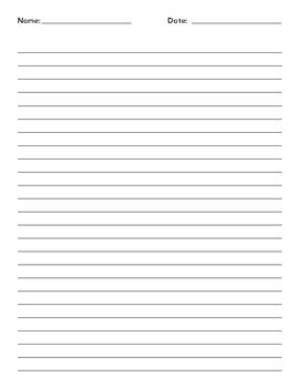 grade lined paper printable