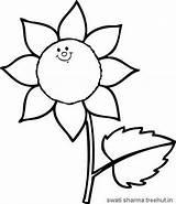 Coloring Pages Sunflower Flower Flowers Set Treehut Swati Sharma sketch template