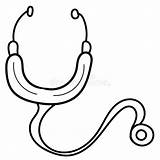 Doctor Stethoscope Phonendoscope sketch template