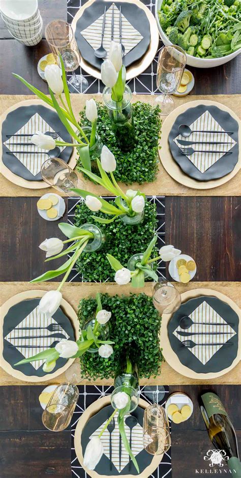 easy festive st patricks day party ideas  table
