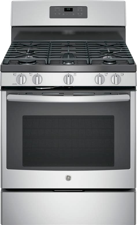 ge  cu ft  cleaning freestanding gas range stainless steel  pacific sales