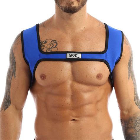 acsuss mens neoprene custom harness shoulder strap muscles protector