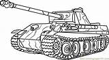 Tank Coloring Army Tiger German Panther Pages Drawing Military Tanks Vehicle Lego Soldier Abrams Sherman Color 3d M4 Print Printable sketch template