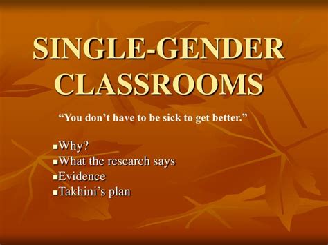 Ppt Single Gender Classrooms Powerpoint Presentation Free Download