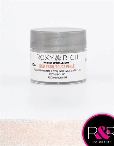 Roxy And Rich Sparkle Dust Red Pearl Pastry Depot