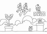 Mario Coloring Pages Printables Bit Kids Paper sketch template
