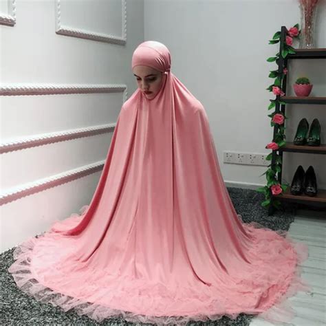 Muslim Woman Islamic Prayer Dress Arabic Abaya Jilbab Robe Long Gown