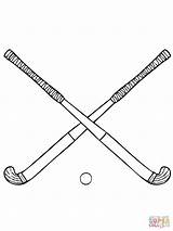 Hockey Field Sticks Drawing Coloring Clipart Stick Pages Cartoon Printable Color Clipground Drawings Paintingvalley Supercoloring sketch template