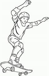 Coloring Skateboard Boy Pages Skateboarding Epic Cool Riding Coloriage Sport Coloringpagesabc sketch template