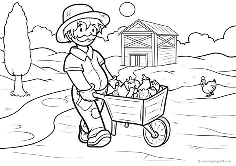 farm  coloring pages