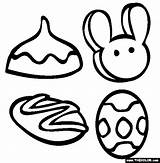 Easter Coloring Online Pages Treats Buns Cross Hot Template Clipart Clipartbest sketch template