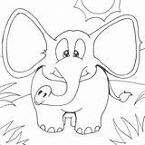 Elephant Coloring Pages Simple Baby Colouring Kids Cartoon Animal Printable Print Cute Disney Related Post sketch template