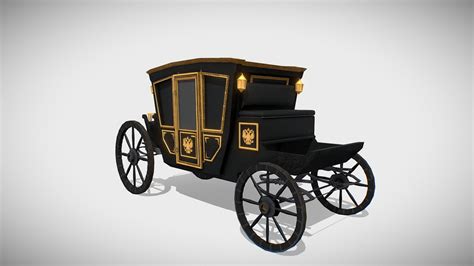royal carriage    model  akiprensky faac sketchfab