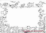Coloring Frames Frame Pages Fish Views sketch template