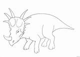 Styracosaurus Dinosaur Coloring Pages Online Color Coloringpagesonly sketch template