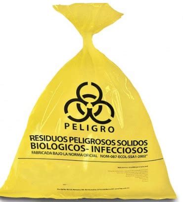 bolsa amarilla polietileno rpbi ibsa biomedica