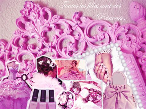 pink princess wallpaper  mllebarbie  deviantart