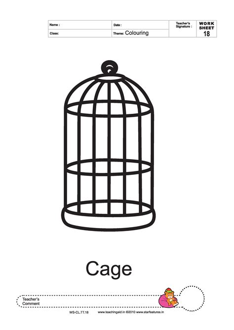 cage coloring   designlooter
