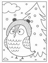 Verbnow Owls sketch template